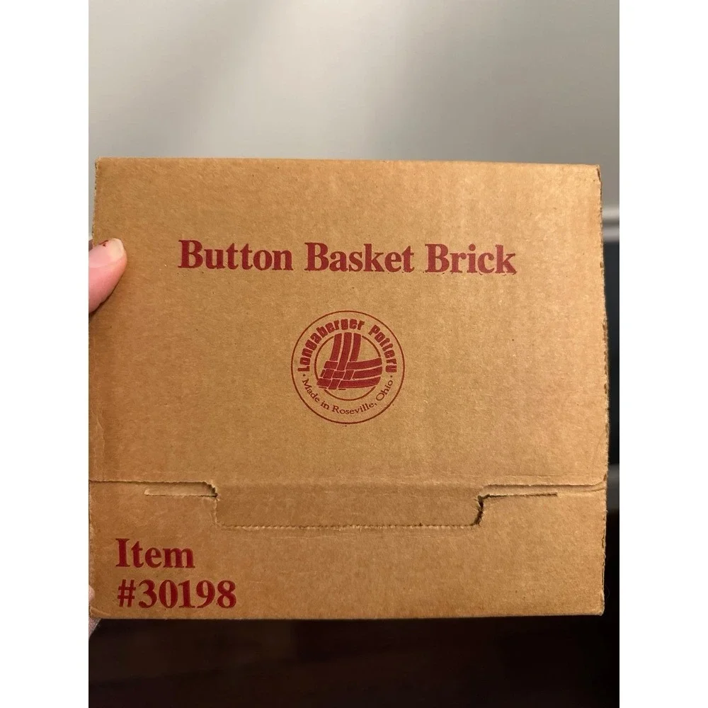 Longaberger‎ Button Basket Bread warmer Round Weave Pattern NEW #30198